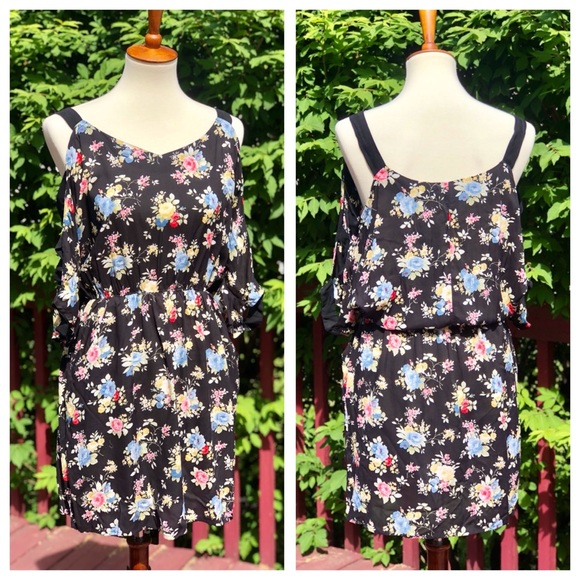 NWT Ark & Co Floral Summer Dress Sz M - Picture 1 of 4